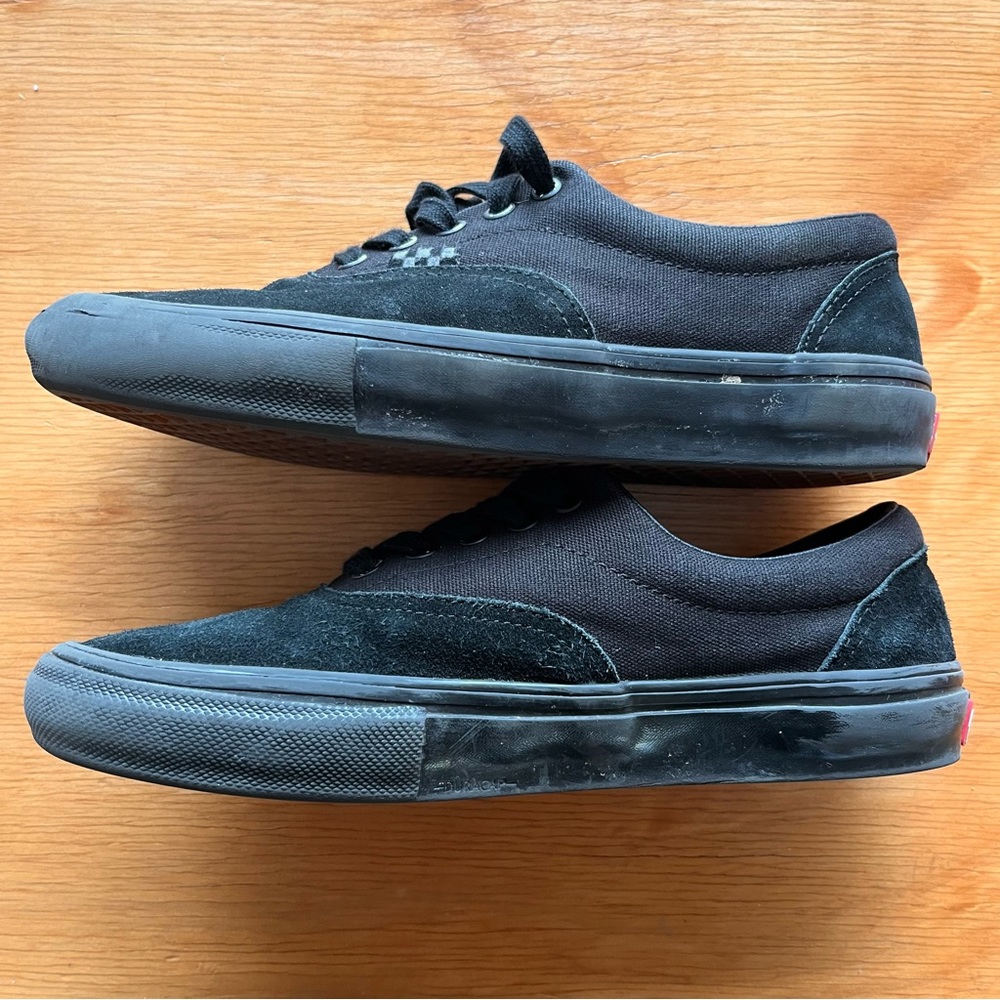 Vans Skate Era Skateboarding Popcush Black Leather Su… Gem